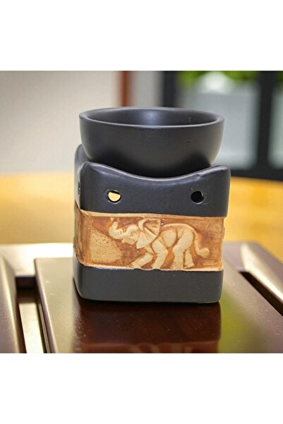 Kuzey Tacı Κεραμικό θυμιατήριο με ανάγλυφο σχέδιο ελέφαντα, ειδικής παραγωγής...