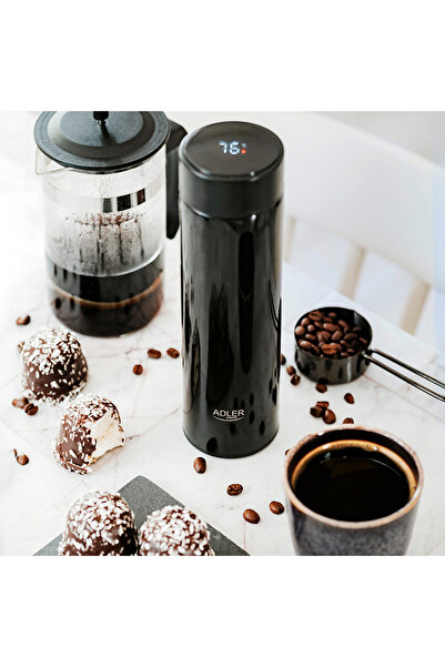 adler Thermos Temperature Display Black With LED