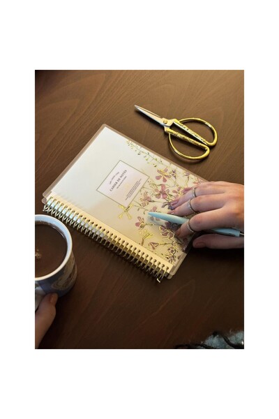 ABC Metal de culoare aurie Sip. Copertă din plastic Caiet cu linii 3403