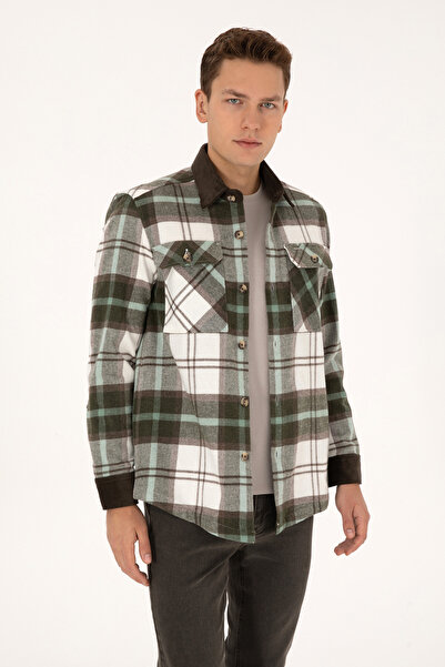 U.S. Polo Assn. Men's Light Khaki Long Sleeve Shirt 50308257-Vr183