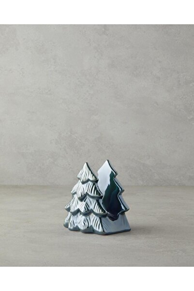English Home Christmas Tree Dolomite Napkin Holder 12X9X13 cm Green (13.11.2025)