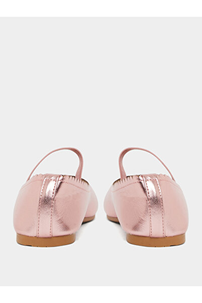 Styli Girls Patent Round Toe Ballerina Shoes