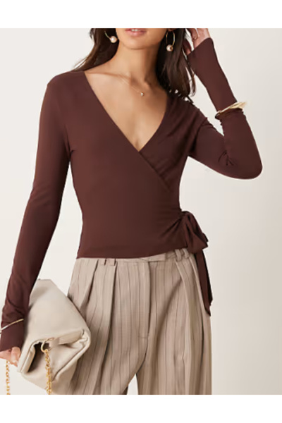 Miss Selfridge Miss Selfridge blouse, brown