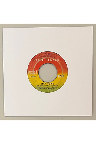 İstanbul Plak Ajda Pekkan Dert Bende - Varsın Yansın Dünya 45 lik Plak (Orjinal 1972 Dönem Baskı Plak)
