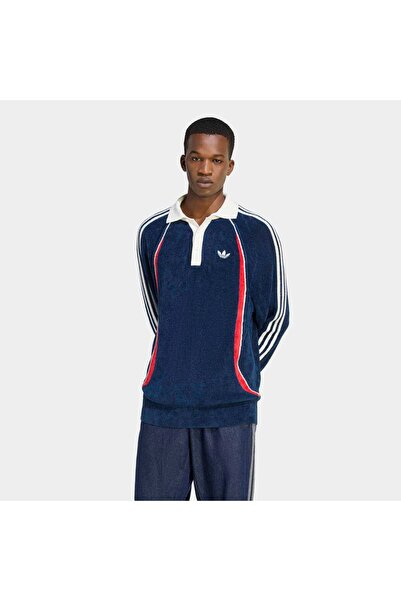 adidas Retro Remix Teamgeist Erkek Lacivert Polo Sweatshirt (KR7657)