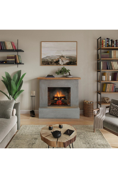 tagu Rolf Grey electric fireplace PowerFlame 2