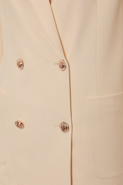 Exquise Double Button Woven Regular Blazer Jacket