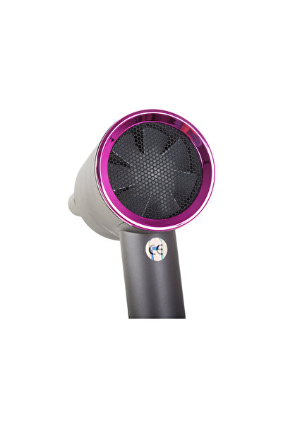 zola Hair dryer, adjustable, with LED, 3-step temperature control, power 2800 W, grey/pink