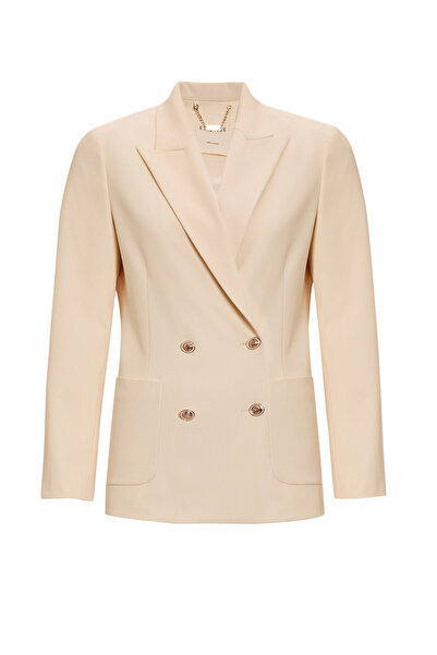 Exquise Double Button Woven Regular Blazer Jacket