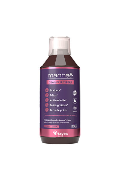 Manhaé Draineur expert detox drainage food supplement, Manhae, 500 ml