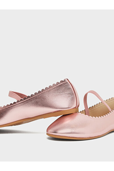 Styli Teens Patent Round Toe Ballerina Shoes