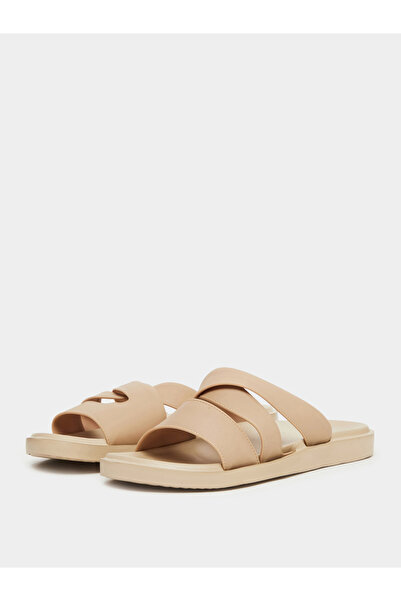 Styli Men Crisscross Strap Comfort Slides