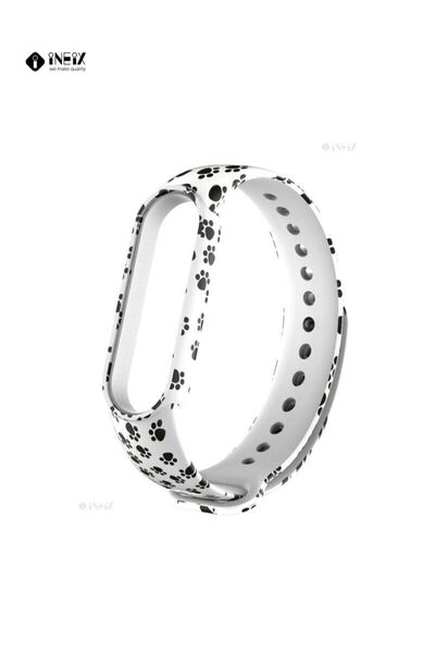 ineix سوار بديل من السيليكون الناعم والعصري لساعة شاومي مي باند 6 - متعدد الأ...