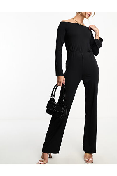 Monki Monki long jumpsuit, black