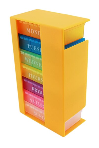 zola Medicine organizer, for 7 days, plastic, multicolor, 14.2x8.5x4.6 cm