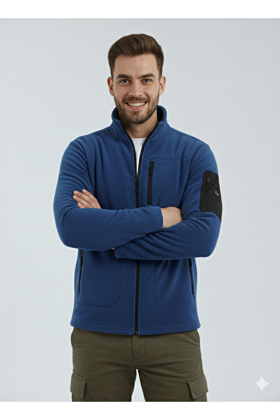 OXVİN Anti-Peeling Basic Polar Jacket Fleto with 4 Pockets and Full Zipper (Does Not Pilling)