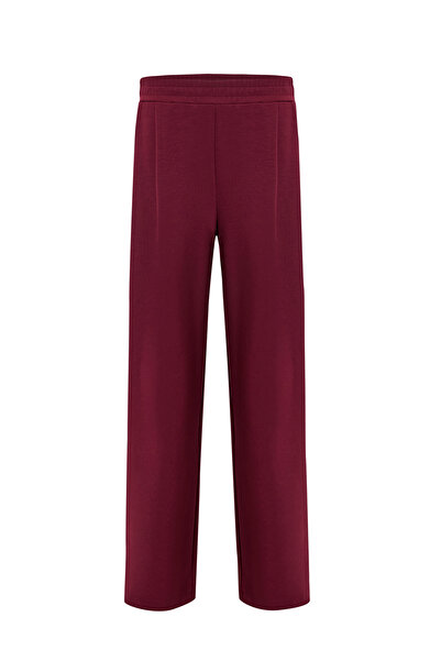 Exquise Elastic Waist Knitted Regular Cherry Pants