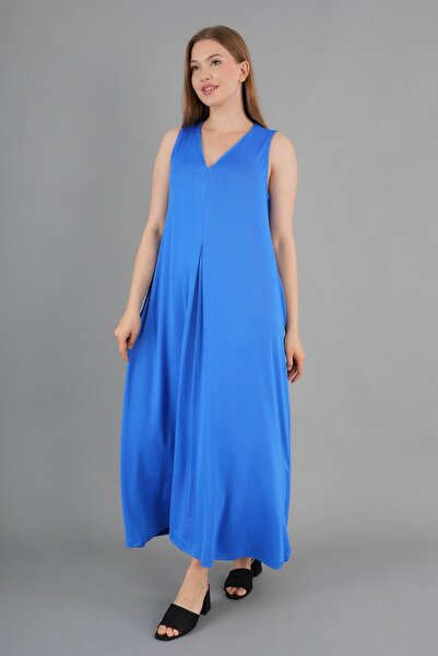 ALEXANDERGARDI V-Neck Pocket Detailed Maxi Dress