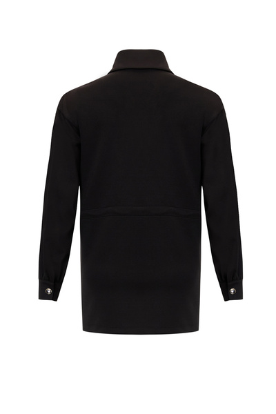 Exquise Beli Lace-Up Knitted Embroidered Sweatshirt