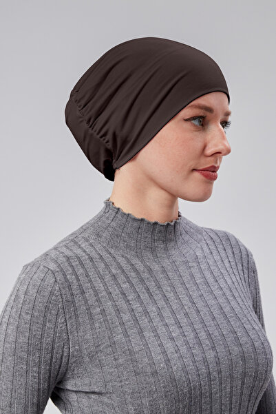 Sonbaharmoda Women's Hijab Ready-To-Wear Practical Snap-On Bonnet Elastic Non...