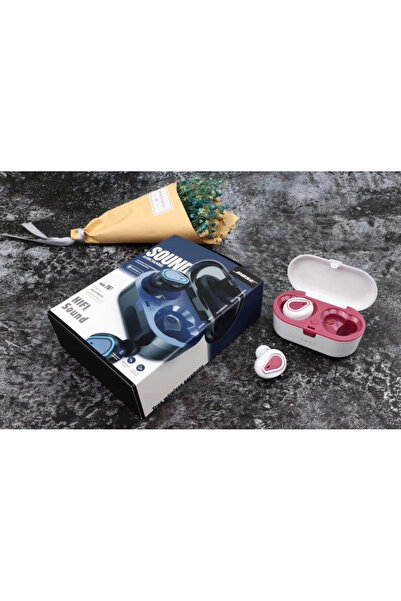 Amir Bluetooth Headphones Wireless bluetooth 5.0 waterproof case, compatible with android and IOS, Pink