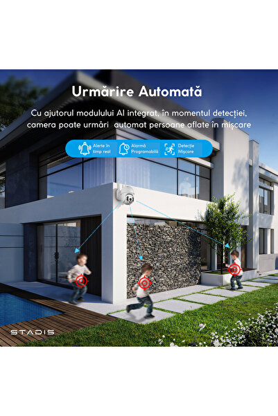 STADIS STADIS™ Pro Q2 Surveillance Camera, WiFi, 360 Panoramic, Full HD 1080p Resolution + Accessories