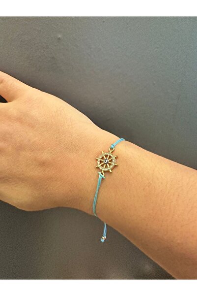 Gönülden Tasarım Zircon Stone Rudder Rope Bracelet
