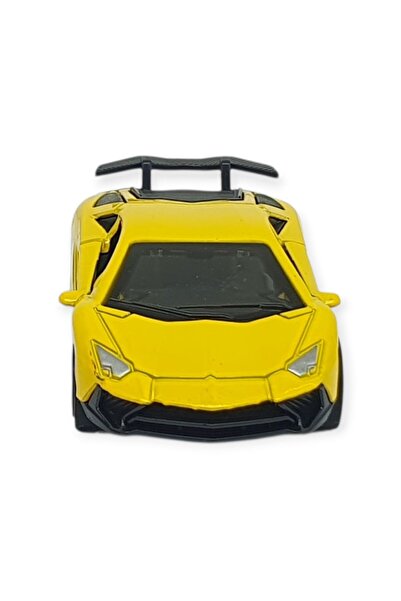 Vardem Pull and Drop Metal Small Cars 8 cm - 6411A-21 - Yellow