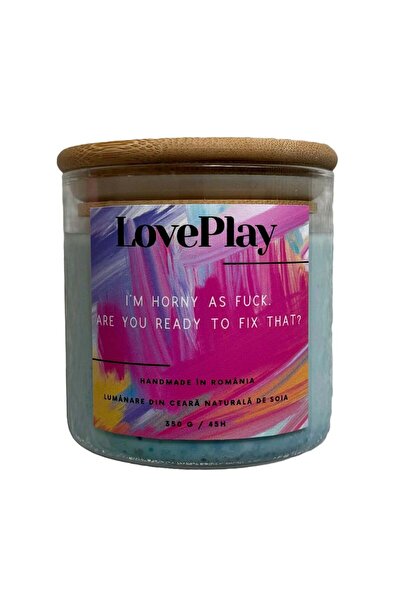 LovePlay Obsessia lumanare parfumata, ceara naturala soia, note de iasomie, f...