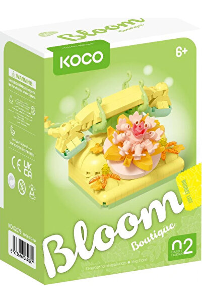ByCaretta Lego Flower with Telephone Flower 02079