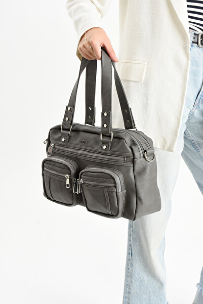 KIRASE Mega Women's Quality Crossbody Bag with Multiple Pockets Vegan Leather Handbag and Shoulder Bag 35*25 cm 545