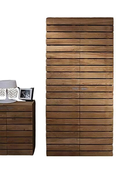 Bamena Wood Clab Ahşap Gardırop