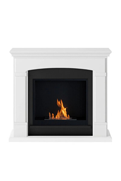 tagu Helmi Pure White FreeFlame bioethanol fireplace