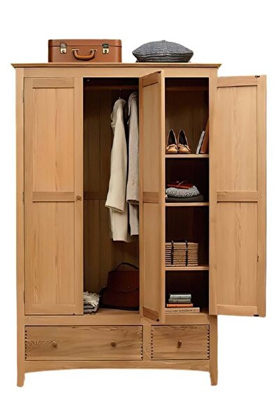 Bamena Wood Schood Ahşap Gardırop