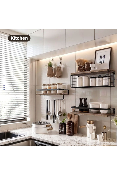 Sinyin Floating Shelves,Wall Mounted Shelves with Storage Basket,Bathroom Shelves Over Toilet