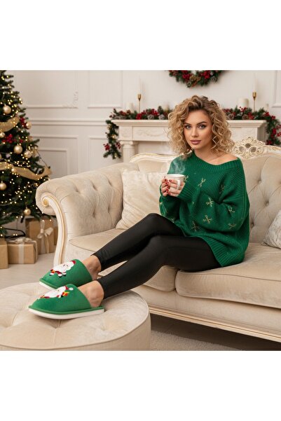 OEM Fluffy, warm and relaxing slippers for women, with Christmas motifs, L765