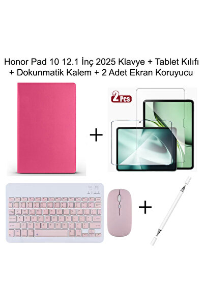 Yesnıce Honor Pad 10 12.1 İnç 2025 Uyumlu Standlı Kılıf Dokunmatik Kalem Ve K...