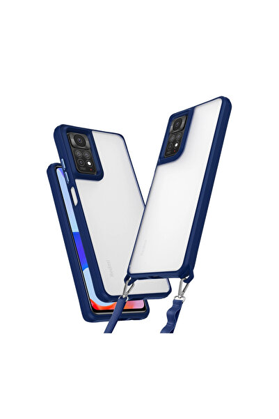 Twin Store حافظة ريدمي نوت 11 حافظة سيليكون بنتا - أزرق داكن