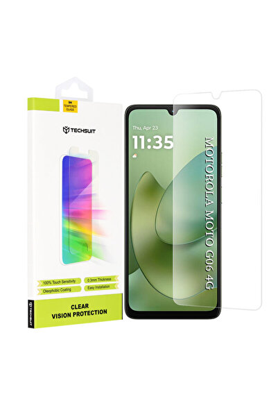 Techsuit Protector de ecran securizat Clear Vision Glass pentru Motorola Moto G06, transparent