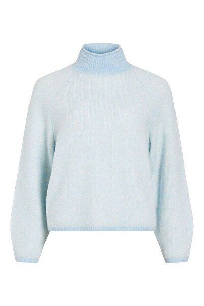 VILA Strickpullover Stehkragen