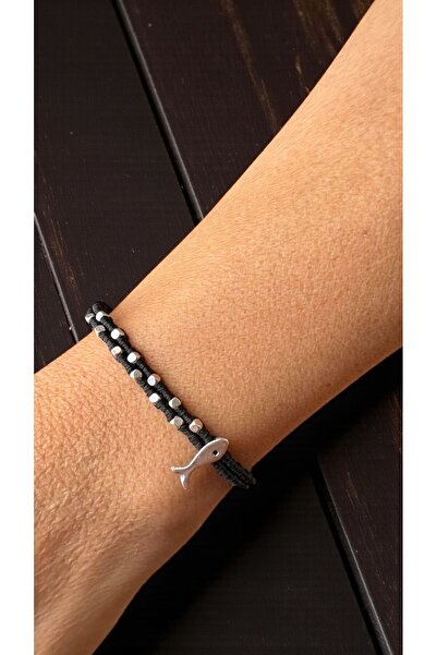 Bensei Takı Dükkanı BENSEİ Pirinç Üzeri Gümüş Kaplama Balık ve Boncuk Aksesua...