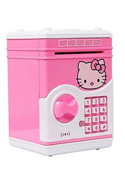Blusmart Pusculita seif pentru copii , rulare automata a bancnotelor, roz,Hel...