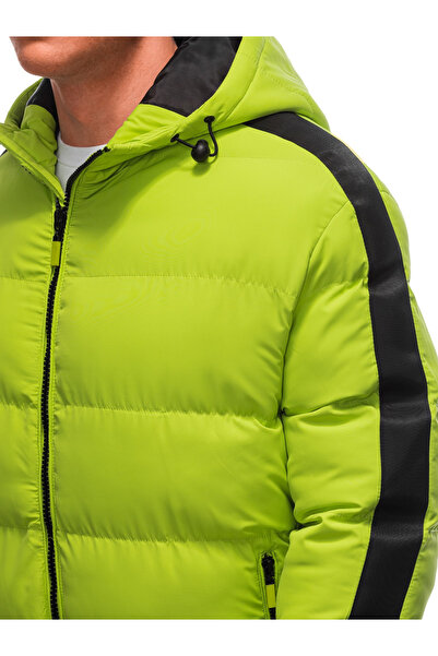 Edoti Ανδρικό Χειμερινό Καπιτονέ Μπουφάν - Lime V9 EM-JAHP-0101