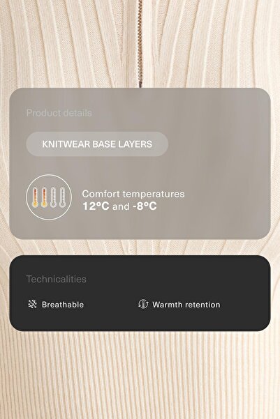 Oysho Thermal base layer rib knit T-shirt