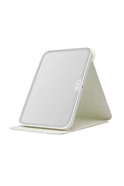 varioshop LED Makeup Mirror, Adjustable Warm/Cool/Neutral Light, Touch Button, Rechargeable 1100mAh,