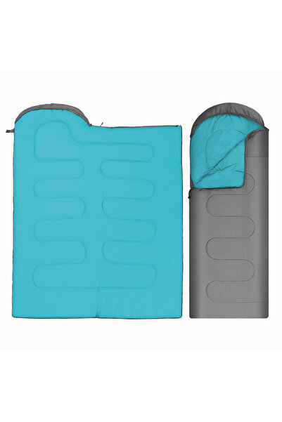 SAVAGE Camping Sleeping Bag - - Gray - 5 ° C Comfort