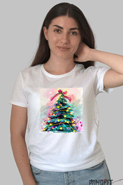 GILDAN Tricou De Craciun Bradul Magic Cu Luminite Dama