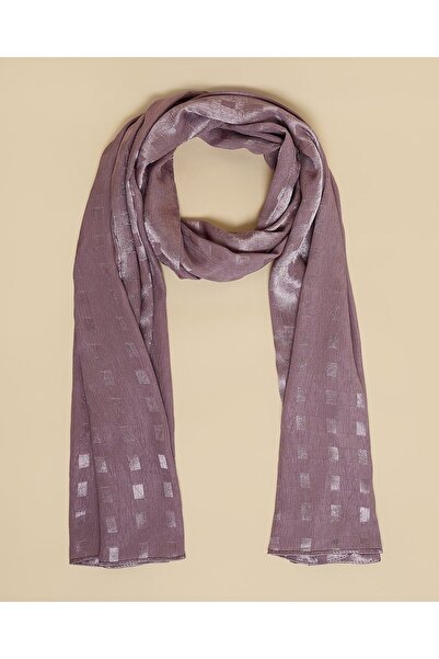 R&B Mauve Women's Self Patterned Scarf