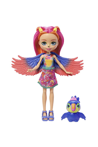 mattel ENCHANTIMALS DOLLS AND PETS TRIPPI TOUCAN AND CANOPY