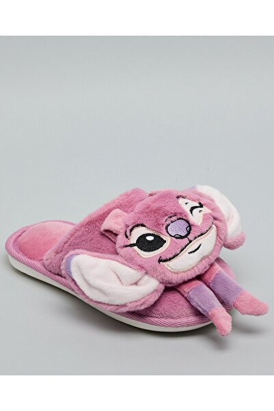 R&B نعال غرفة نوم نسائية وردية اللون على شكل ملاك